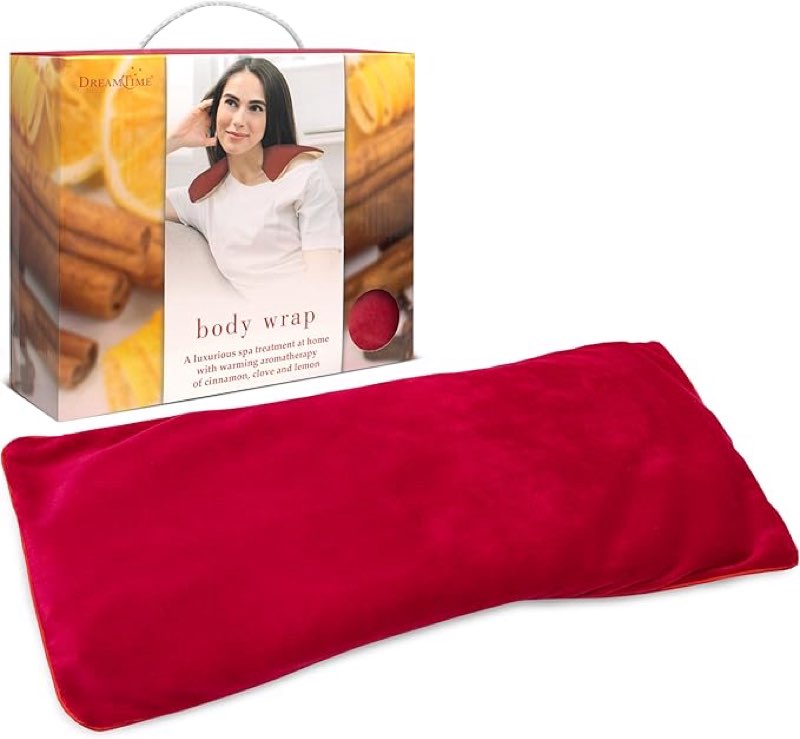 dreamtime luxe body wrap, herbal cinnamon scent