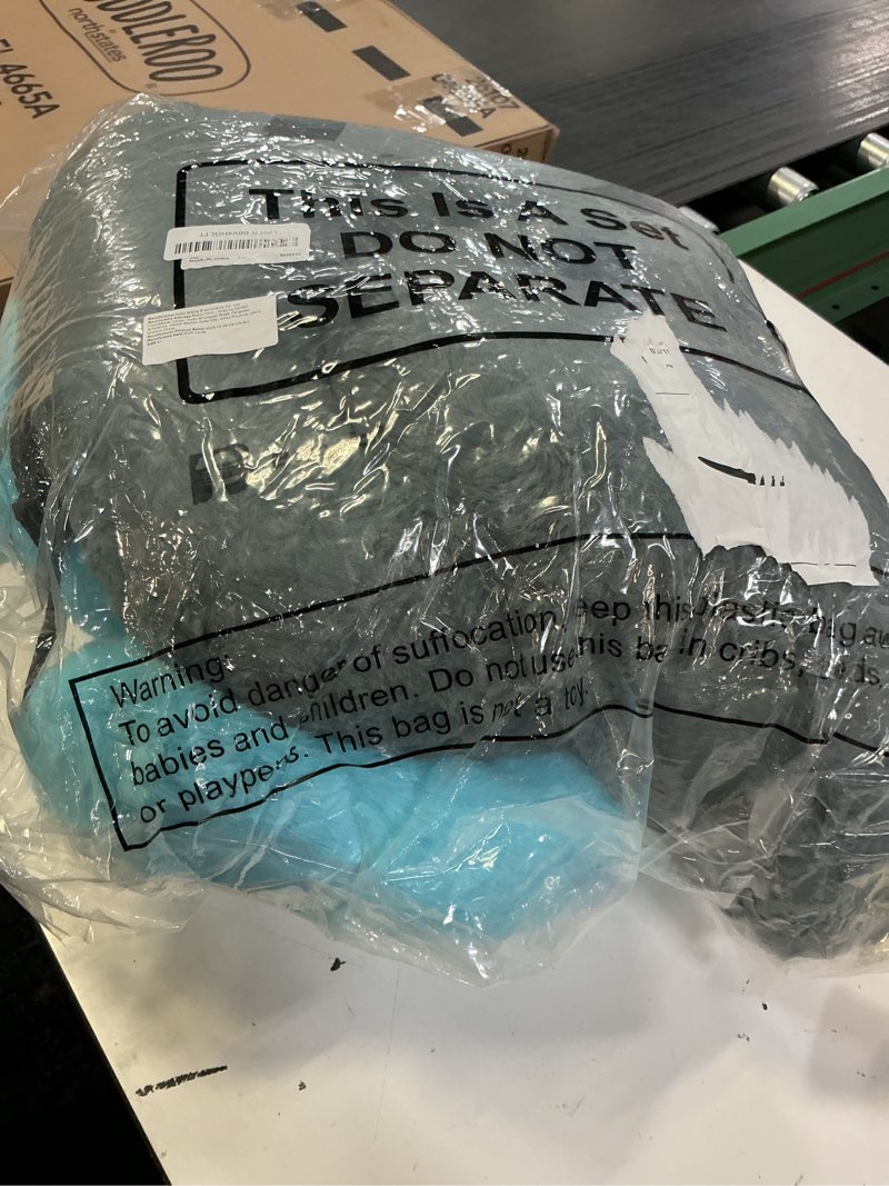 Condition photo showing Good Condition for barydat 2 pcs car travel pillow for the back seat 28 x 18 in sleeping reading pillows for long distance travel car cushion for kids adults head and body support u shaped pad for travel(gray, blue)