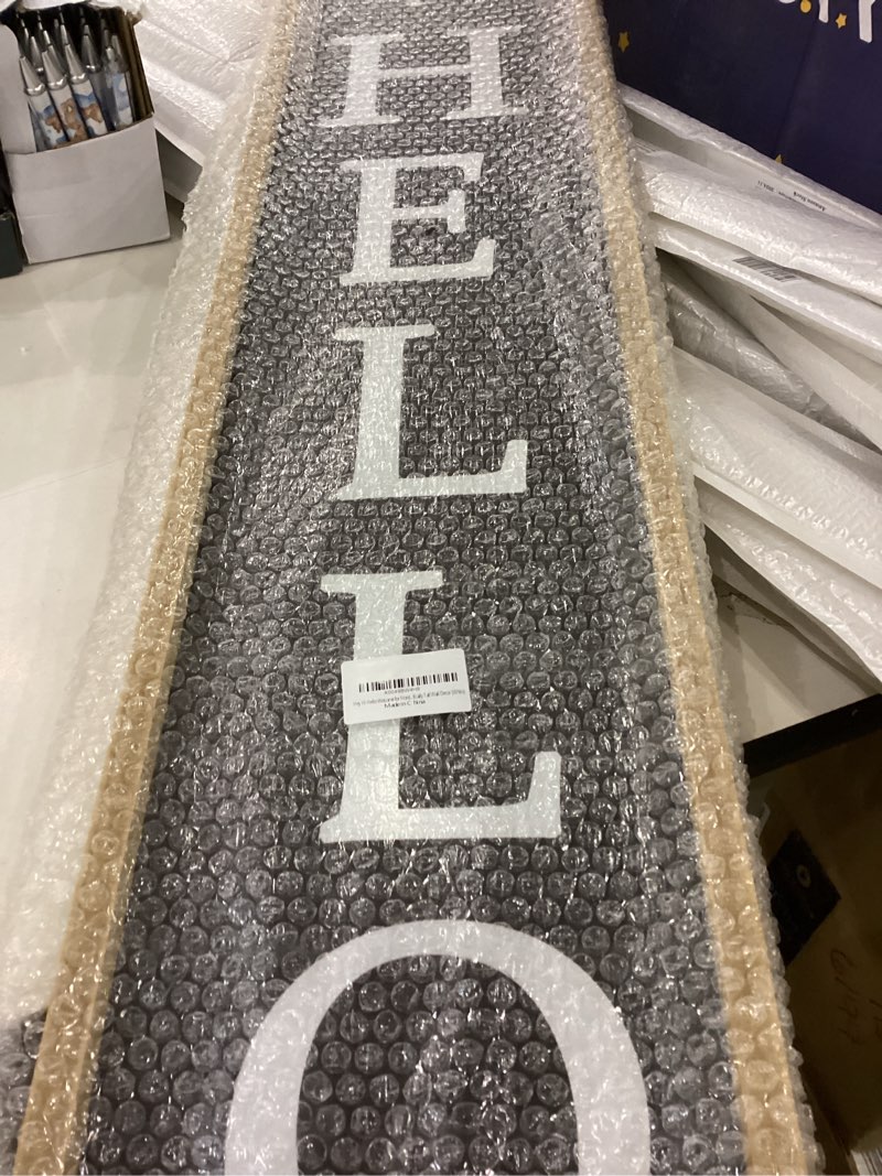Welcome Sign For Front Porch Standing 45"X9" Hey Hi Hello Outdoor Large Long Vertical Tall Wood Fram