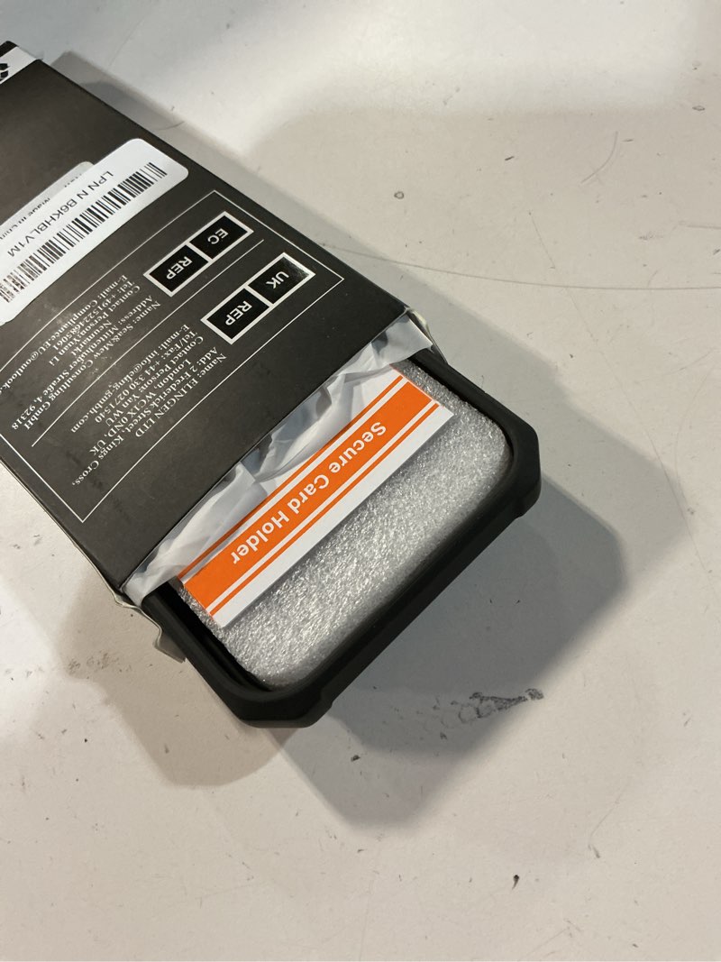 Condition photo showing Good Condition for for iphone 16 pro max case wallet, built-in card holder (4-5 cards), slide lens cover, military drop protection, rugged heavy duty men women protective phone case for iphone 16 pro max, black black iphone 16 pro max, 6.9"