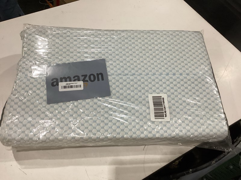 Condition photo showing Good Condition for memory foam pillows neck pillow bed pillow for sleeping, ergonomic cervical pillow for neck and shoulder pain relief,orthopedic contour pillow for side back stomach sleeper(blue&grey)