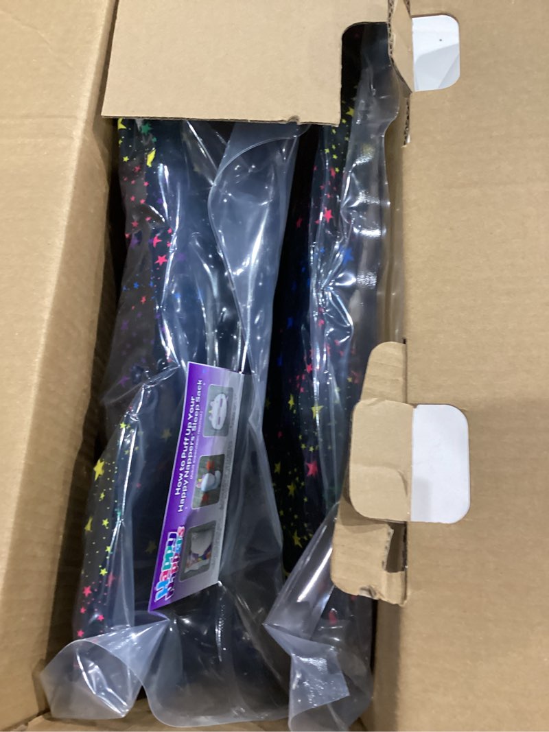 Condition photo showing New/Like New for Happy Nappers Pillow & Sleepy Sack- Comfy, Cozy, Compact, Super Soft, Warm, All Season, Sleeping Bag with Pillow- Large 66” x 30”, Shimmer Unicorn