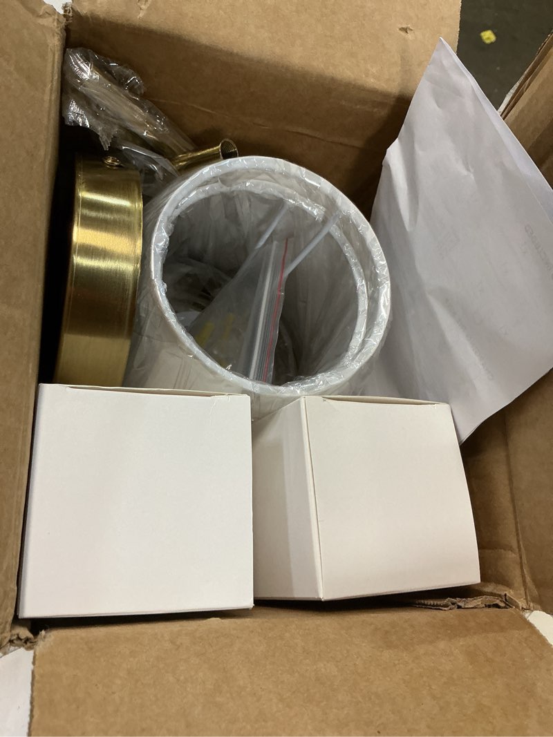 Condition photo showing New/Like New for battery operated wall sconce set of 2, gold rechargeable wireless wall lights with remote - 5000mah dimmable rgb bulbs | 15 color, cordless wall lamps for bedroom, living room, hallway decor