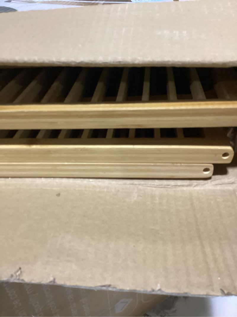 Condition photo showing As Is for oceanstar sr1231 3-tier bamboo shoe rack