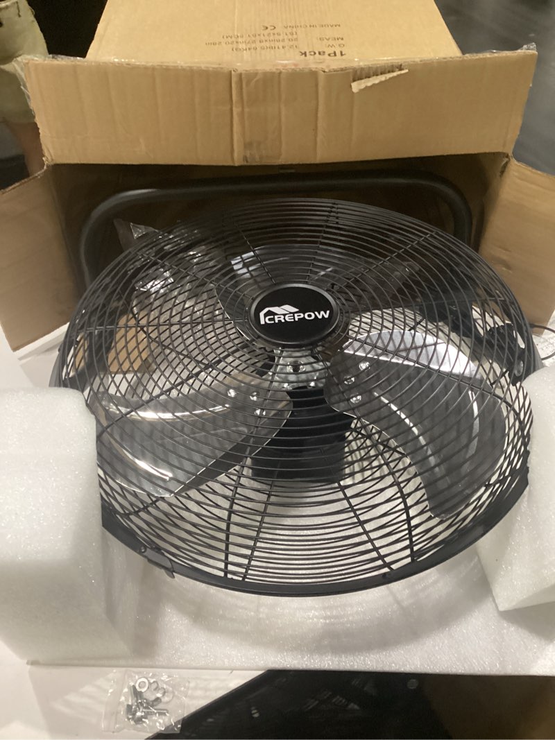 Condition photo showing Good Condition for 16" solar powered floor fan, rechargeable battery operated floor fans with usb&type c output, 4-25h runtime,quiet cordless outdoor fan for outside camping greenhouse shed home patio