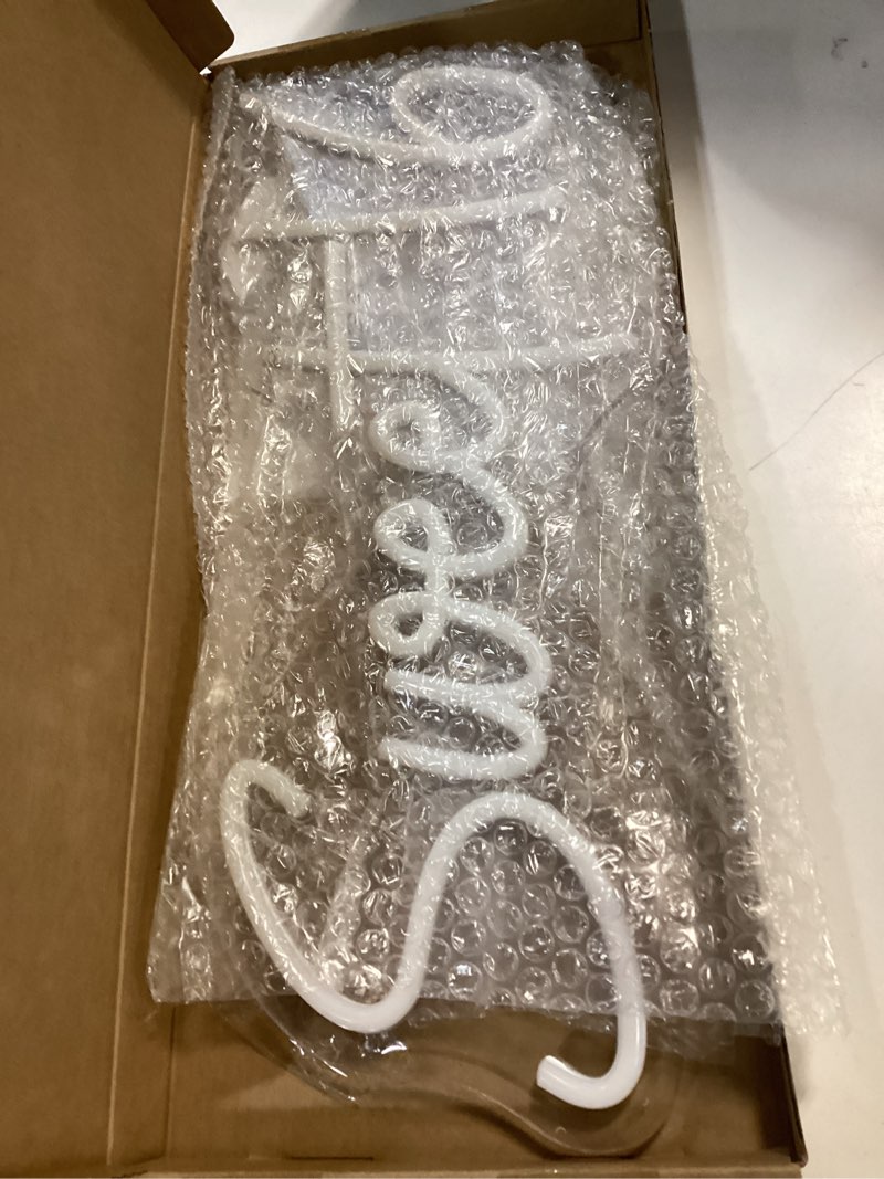 Condition photo showing As Is for 16.8 Inch Sweet 16 Neon Sign, USB Powered with Dimmer Switch 16th Birthday Party Sign, Sweet Sixteen Party Supplies, Happy 16th Birthday Decorations for Girls (Warm white)