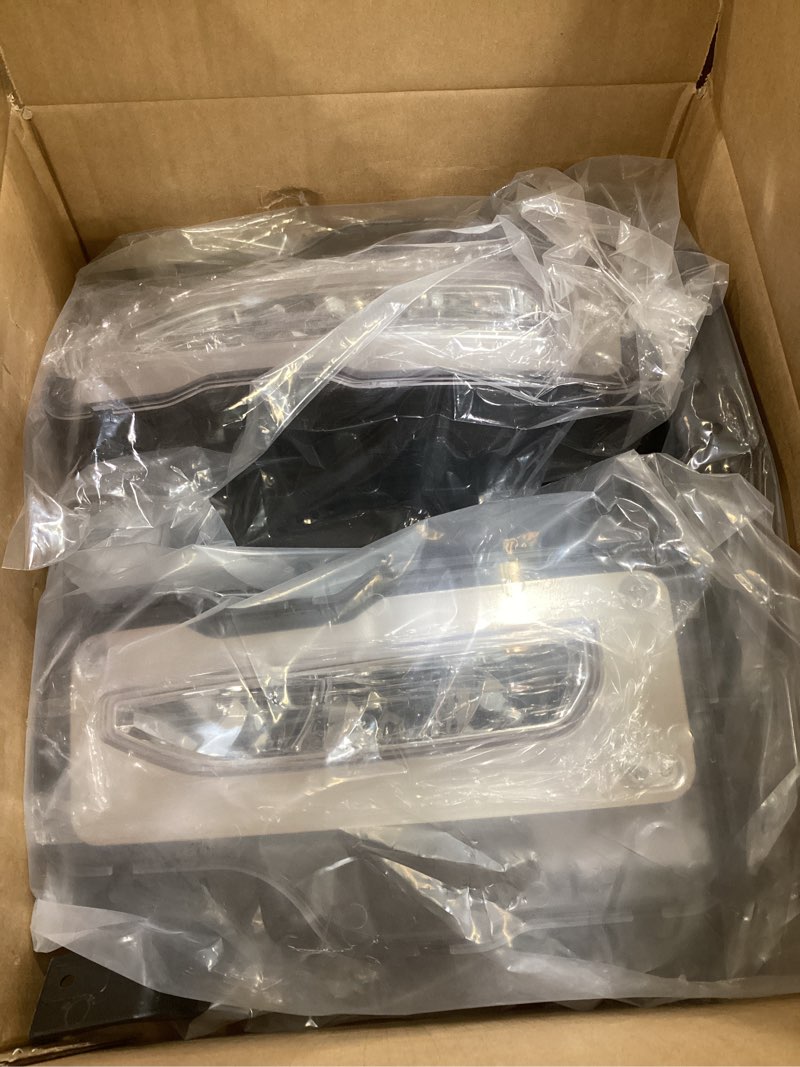 Condition photo showing As Is for fit for 2016 2017 2018 gmc sierra 1500 led bumper driving fog lamp lights pair left + right w/switch and harness (led version)