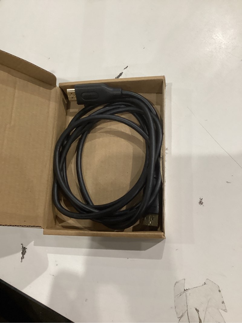 Condition photo showing Good Condition for Amazon Basics DisplayPort to HDMI Cable, Uni-Directional, 4K@30Hz, 1920x1200, 1080p, 6 ft, Black 1-Pack 6 Feet