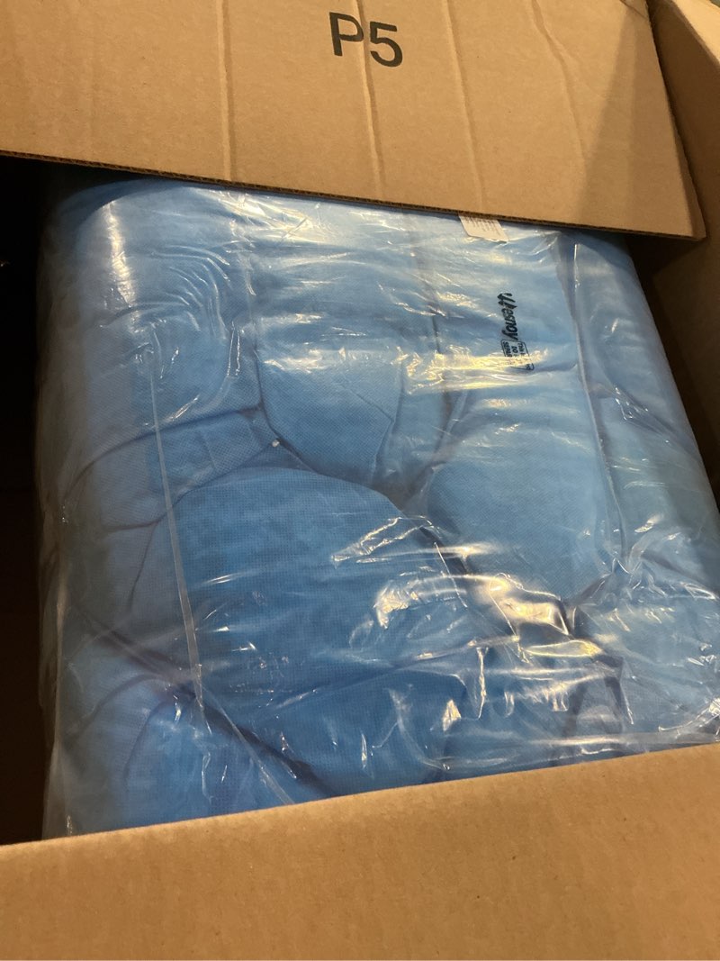 Condition photo showing Good Condition for 2 pcs sediment filter erosion control blanket silt fence sock with stuffers drain stormwater sediment filter for erosion control and storm drain protection(blue)