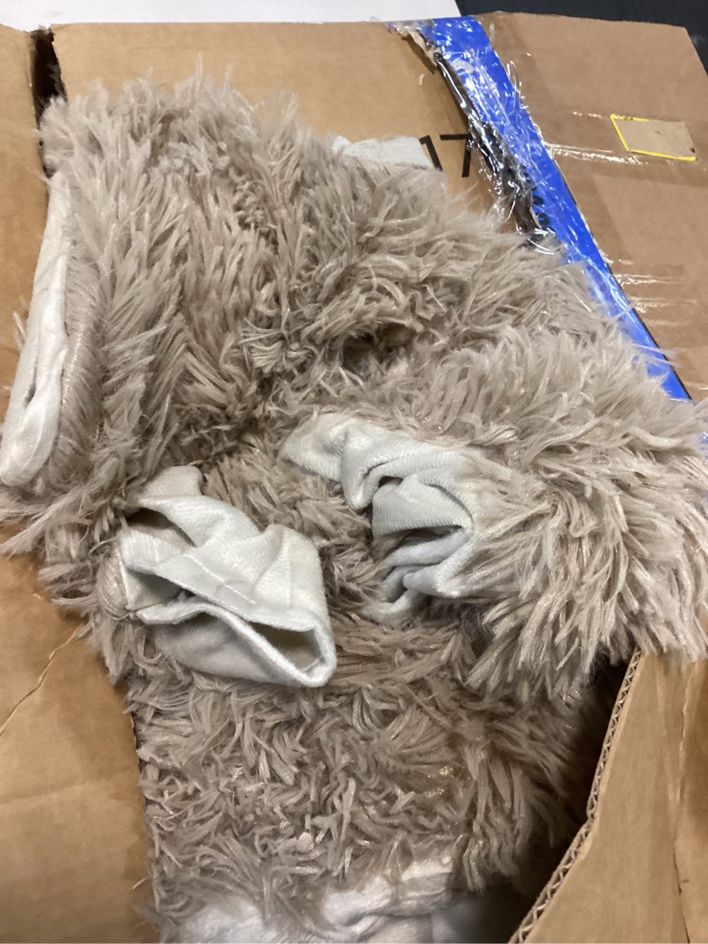 Condition photo showing As Is for Similar Bedsure GentleSoft Fluffy Light Chocolate Brown Throw Blanket, Brown Decor Cozy Gifts for Women Men, Soft Fuzzy Sherpa Fleece Plush Thick Warm Furry Faux Fur Throw Blanket for Couch, Bed, 50x60 11- Brown Throw (50\" x 60\")