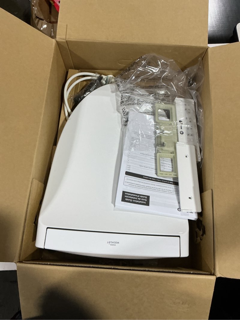 Condition photo showing Good Condition for toto ks5 washlet electric bidet seat for elongated toilets with warm water wash and remote control in cotton white
