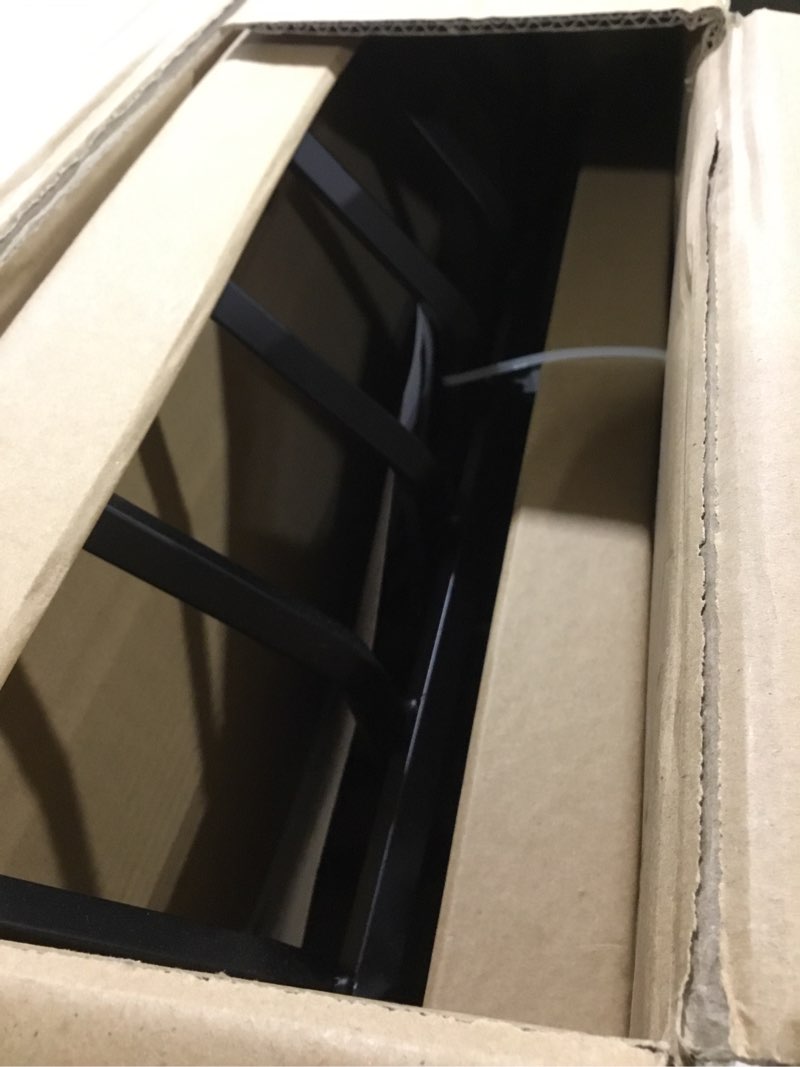 Condition photo showing Good Condition for Fireplace Grate 24 Inch, Fireplace Grates Heavy Duty Cast Iron Solid Steel 7 Bars Fire Pit Grate with 6 Support Legs, Fireplace Log Grate Outdoor Indoor Wrought Iron Wood Burning Rack