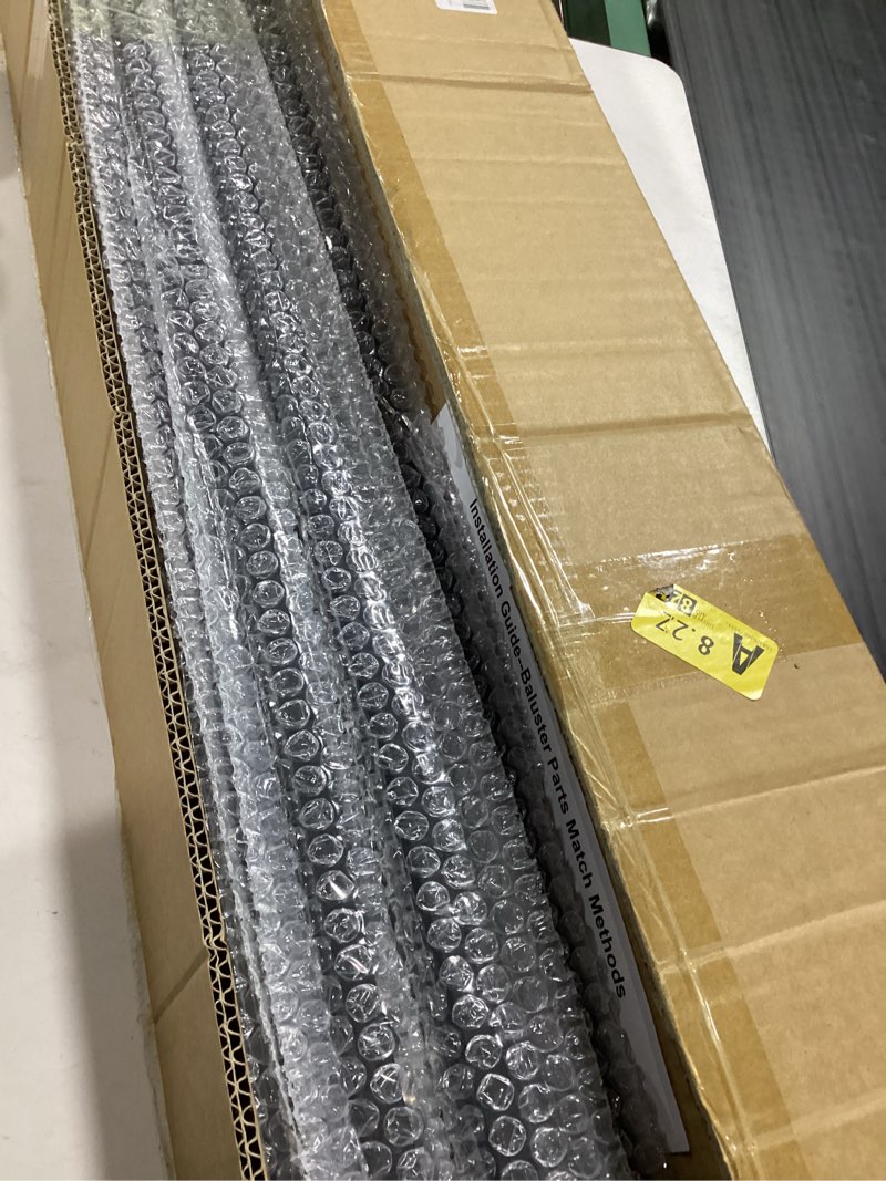 Sidasu 10 Pack Iron Balusters Staircase Rectangular Hollow Stair Spindles Square Craft Spindles Balu