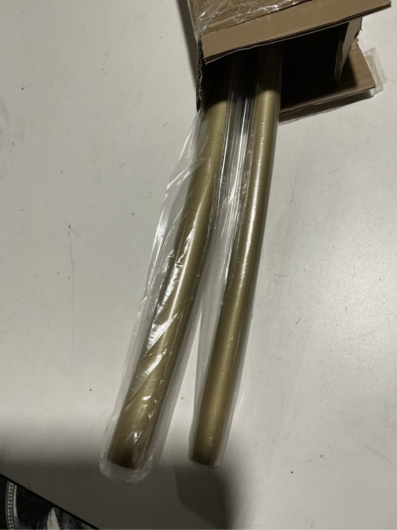 Condition photo showing Good Condition for curved shower curtain rod, toprod round shower curtain rod 48 to 72 inches adjustable, rounded bowed stainless steel shower rods for bathroom, bathtub, more shower space, gold, need to drill