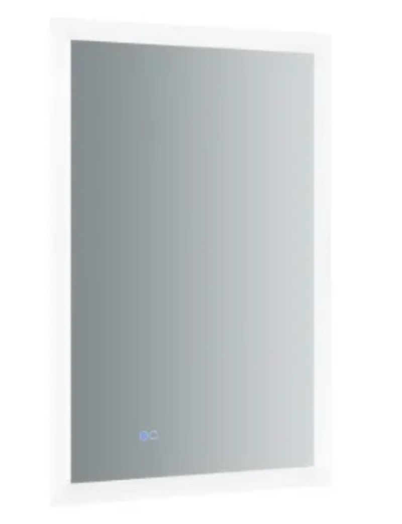 PL Portray 19-1/4\" x 30\" Frameless Single Door Medicine Cabinet with Slow Close Hinges and Magnification Mirror