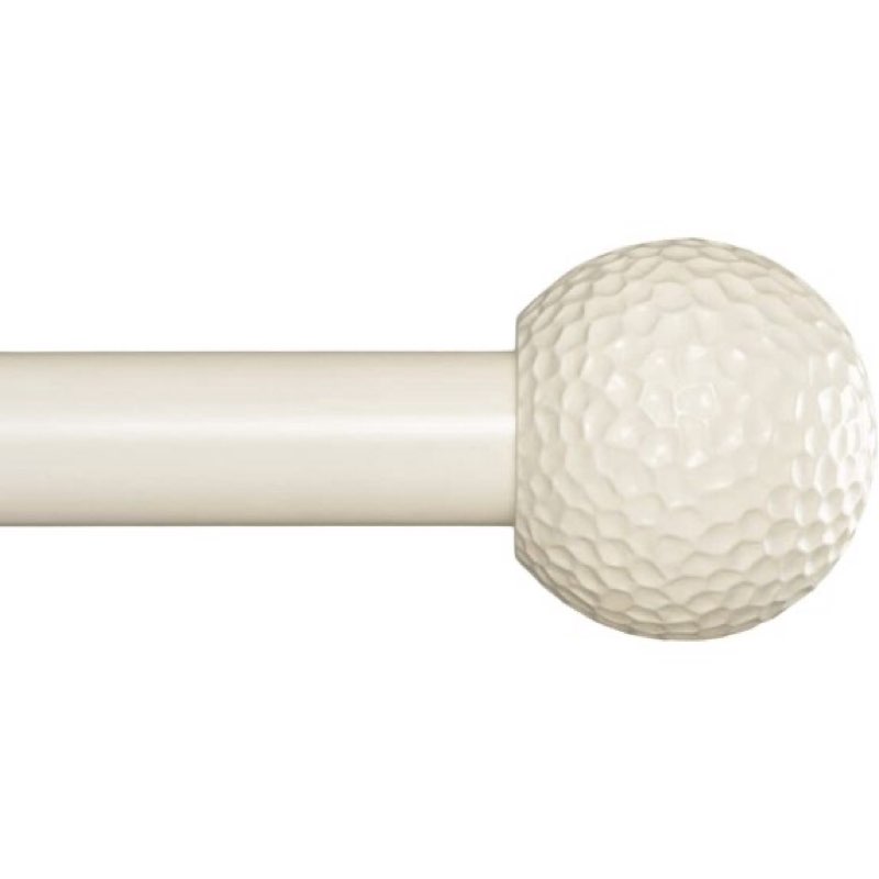 (( 2 Pack )) Ivilon Window Curtain Rod - Hammered Ball Design, 1-Inch Diameter, Adjustable Window Curtain Rod Len