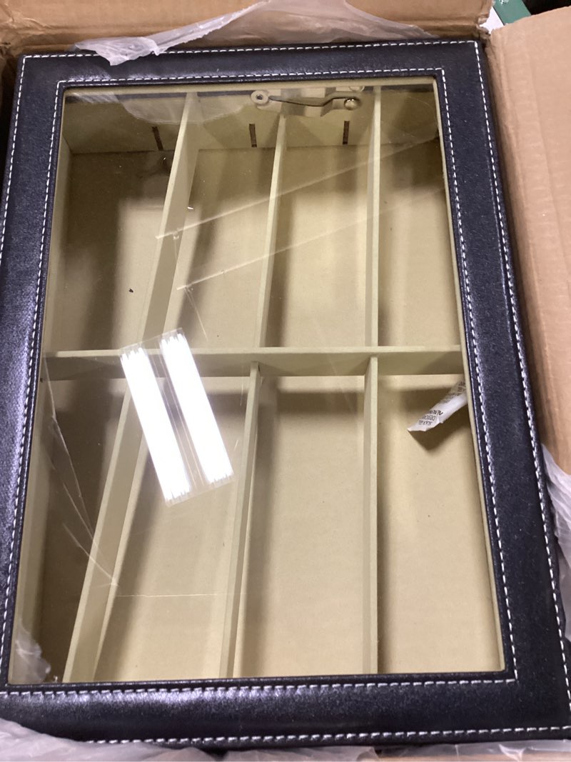 Condition photo showing Good Condition for AUTOARK Leather 24 Piece Eyeglasses Storage and Sunglass Glasses Display Drawer Lockable Case Organizer,Black,AW-095