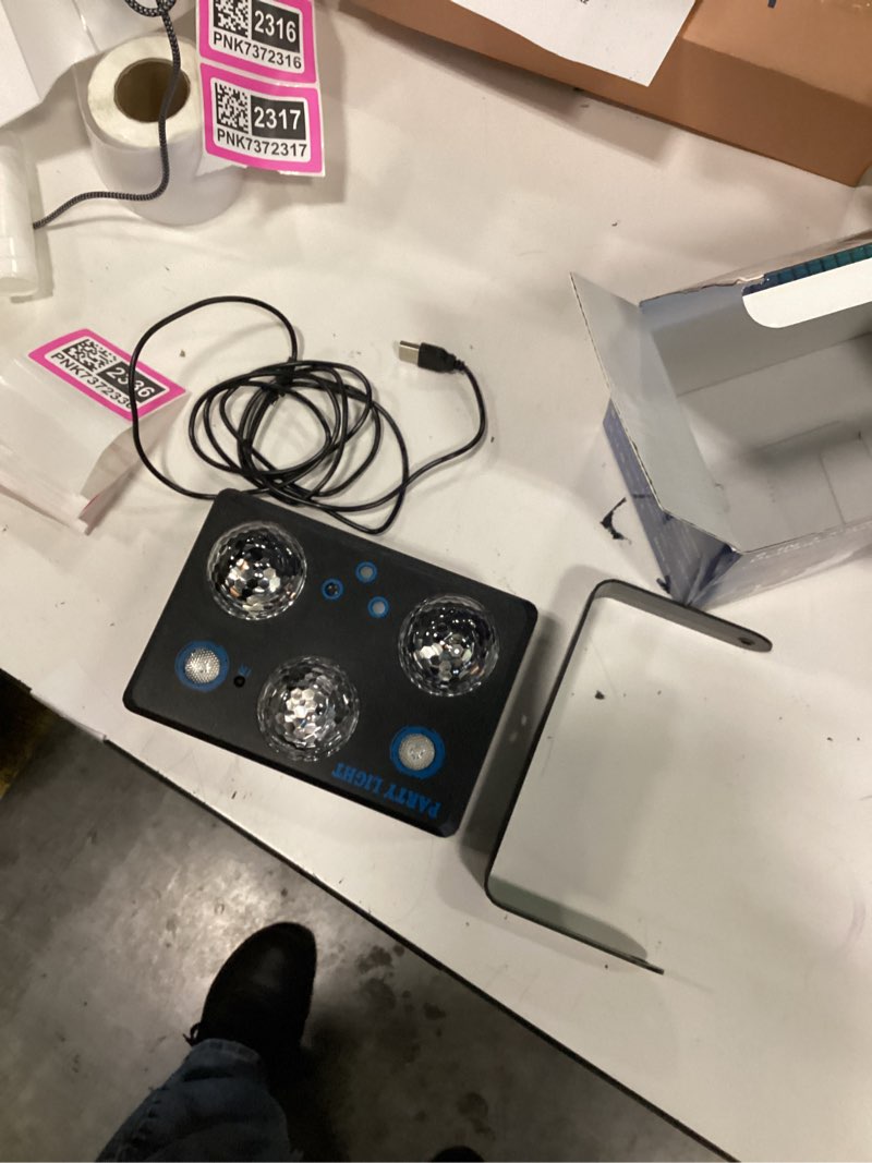 Condition photo showing Good Condition for disco ball,party dj disco light strobe stage dance light glow party sound activated with remote control rave ocean star projector for club ktv christmas halloween dancing parties holiday décor large