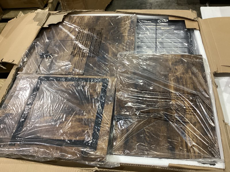 Condition photo showing Good Condition for megidok furniture cat cages indoor with wooden hidden litter box enclosure built-in urine cover cat kennel cat crates cat playpen - rustic brown