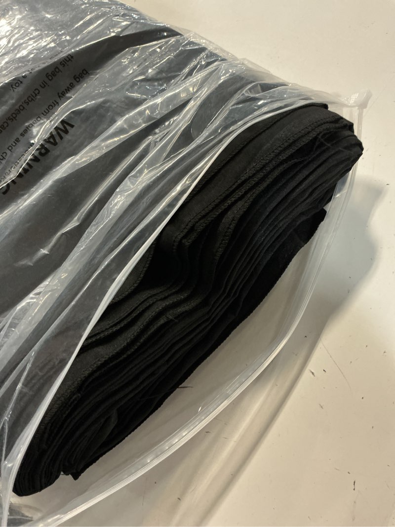 Condition photo showing Good Condition for surmente 2 pack black fitted tablecloths for 6 foot rectangle tables, black table covers for weddings, banquets, or restaurants 72" x 30" (rectangular) black 2