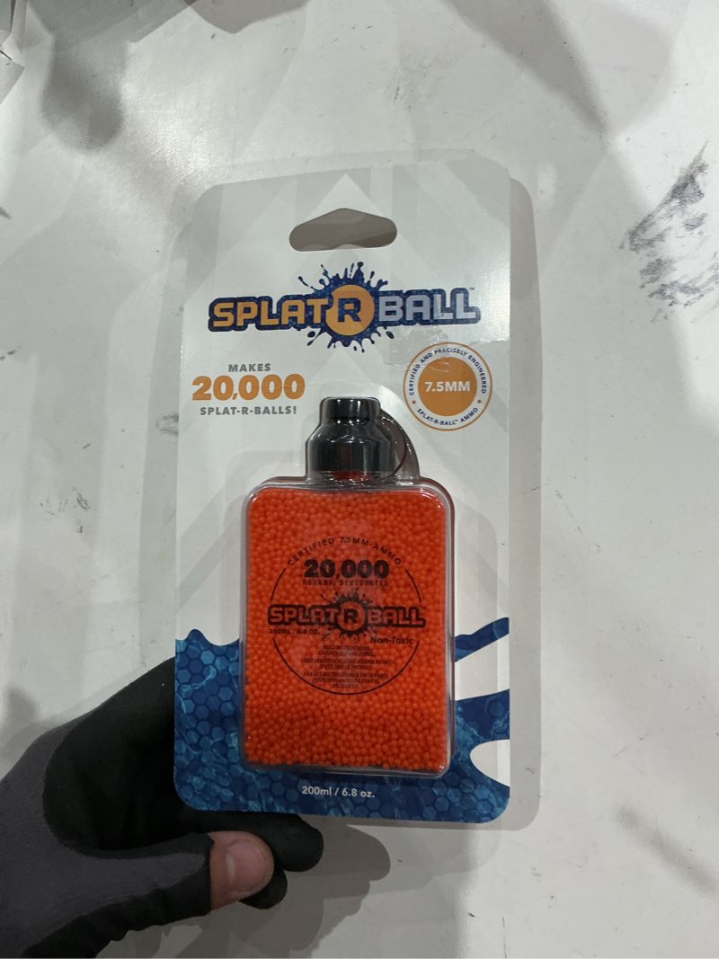 Condition photo showing Good Condition for splatrball orange ammunition 20k rounds 7.5 mm bottle