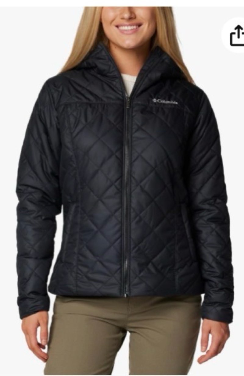 columbia women's copper crest ii hooded jacket 3x black
