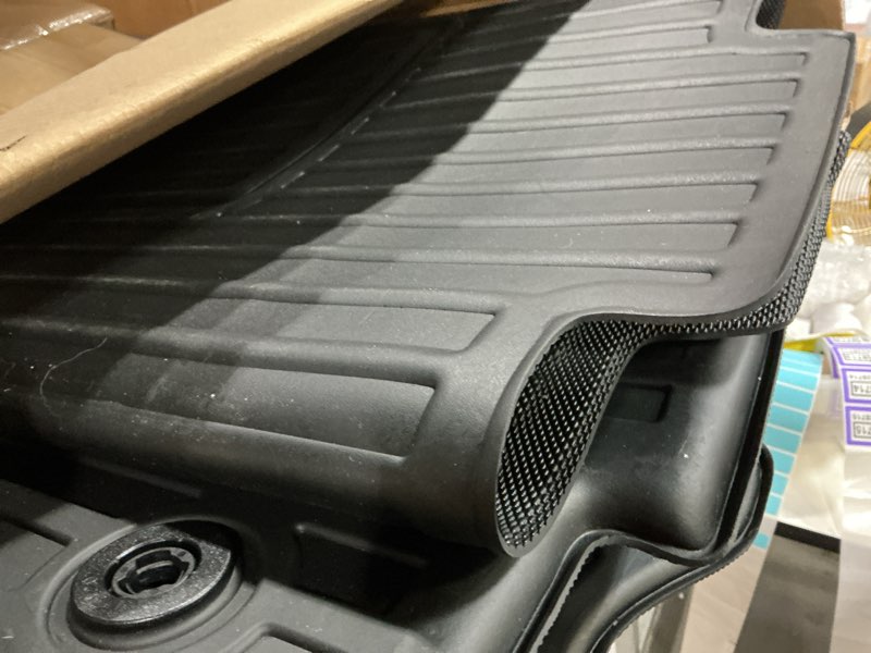 Condition photo showing Good Condition for oedro floor mats & cargo mat fit for chrysler pacifica 2017-2025 2026(no hybrid models), 7 and 8 passenger model, 2020-2025 voyager custom all-weather protection full set tpe floor liners 17-25 pacifica full set mats