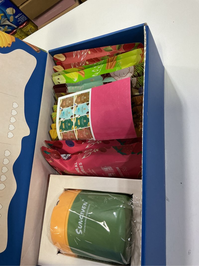 Condition photo showing New/Like New for (Bb:jun.18.2026)SUNGIVEN High Protein Overnight Oats with Container - 7 Flavors Low Sugar High Fiber Instant Oatmeal Health Breakfast Snacks for Gym Office School Trip Kids with Superfoods, 14-Packs, 37 oz 7 Flavors Variety 2.65 Ounce (Pack of 14)