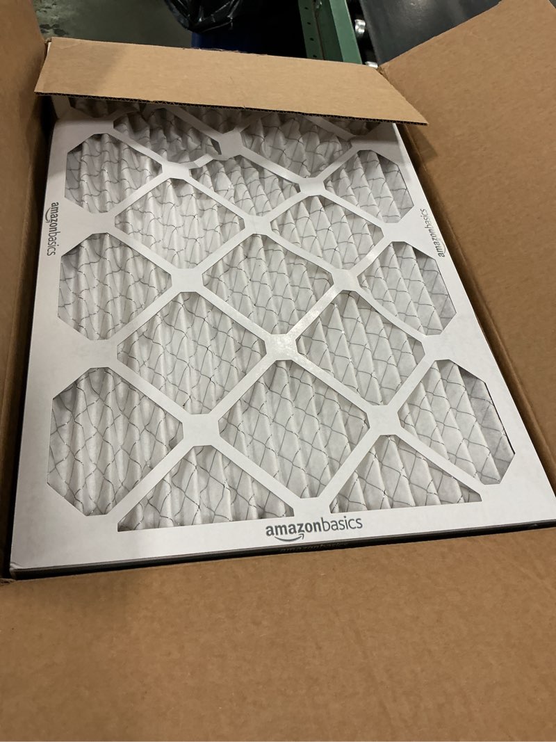 Condition photo showing Good Condition for Amazon Basics 16x25x1 Air Filter 6 Pack, MERV 11 AC Furnace Filters (Actual Size: 15.75" x 24.75" x 