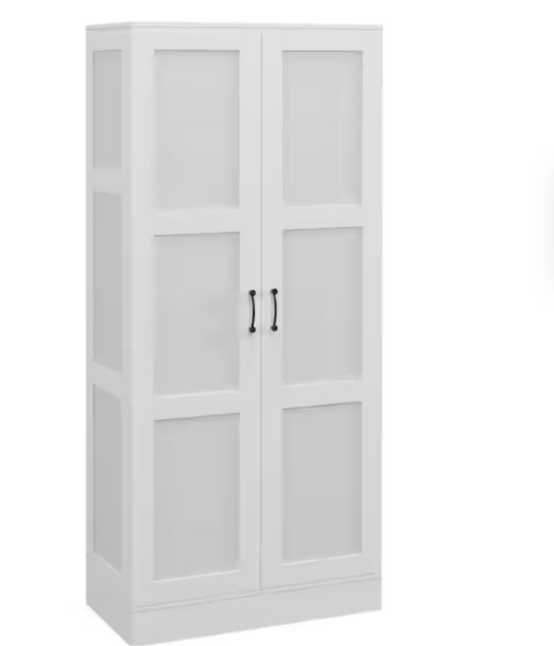 White 71 in. H Storage Cabinet