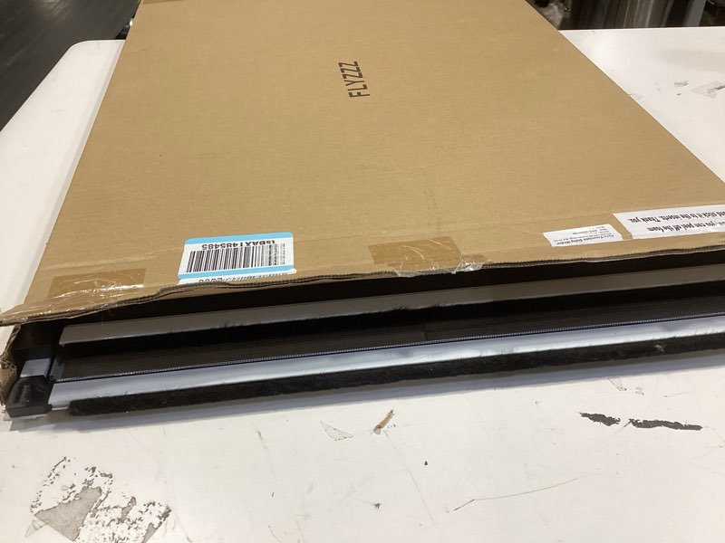 Condition photo showing Good Condition for flyzzz adjustable window screen horizontal (19.68"h x 28"-52"w) 1 pack expandable window screen large replacement for home 19.68 inches high by 28-52 inches wide 1 pack