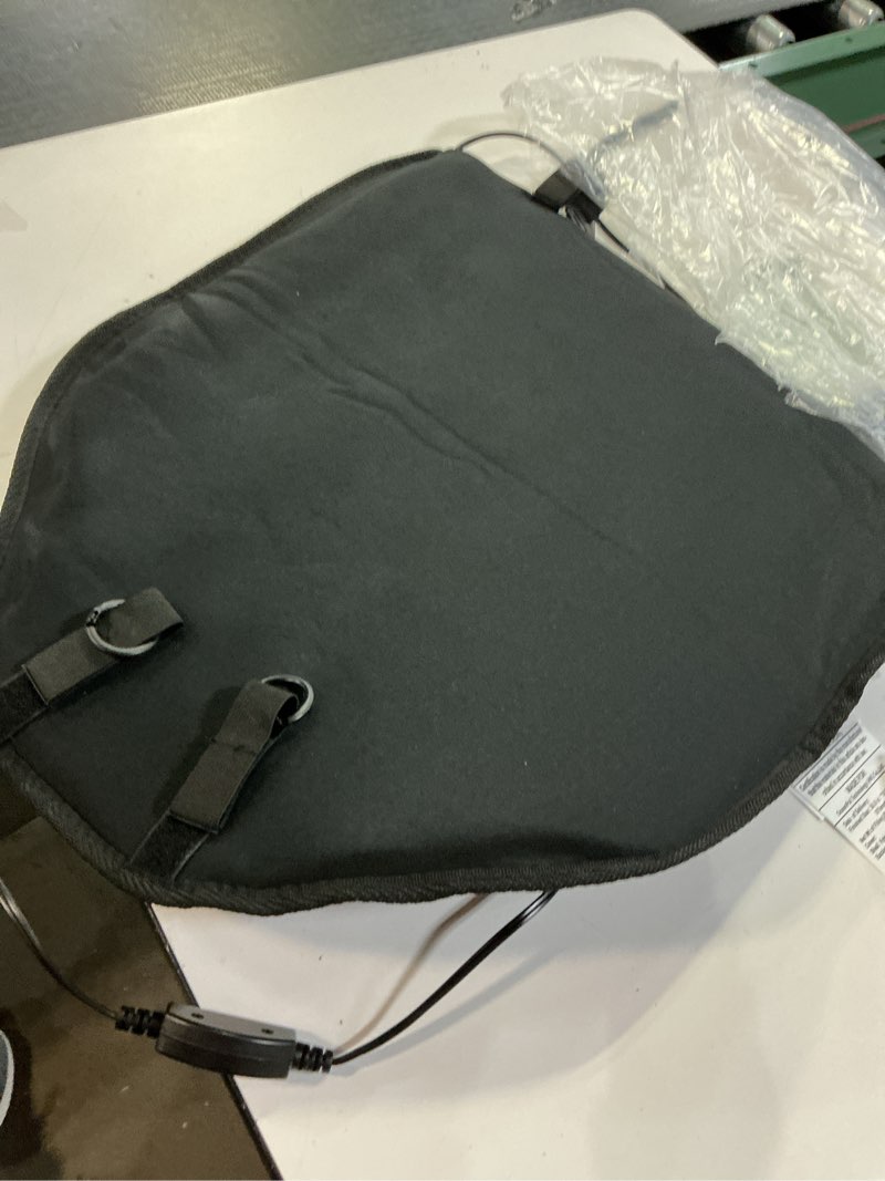 Condition photo showing As Is for Heated Seat Covers Back Seat Cushion with Heat for Winter