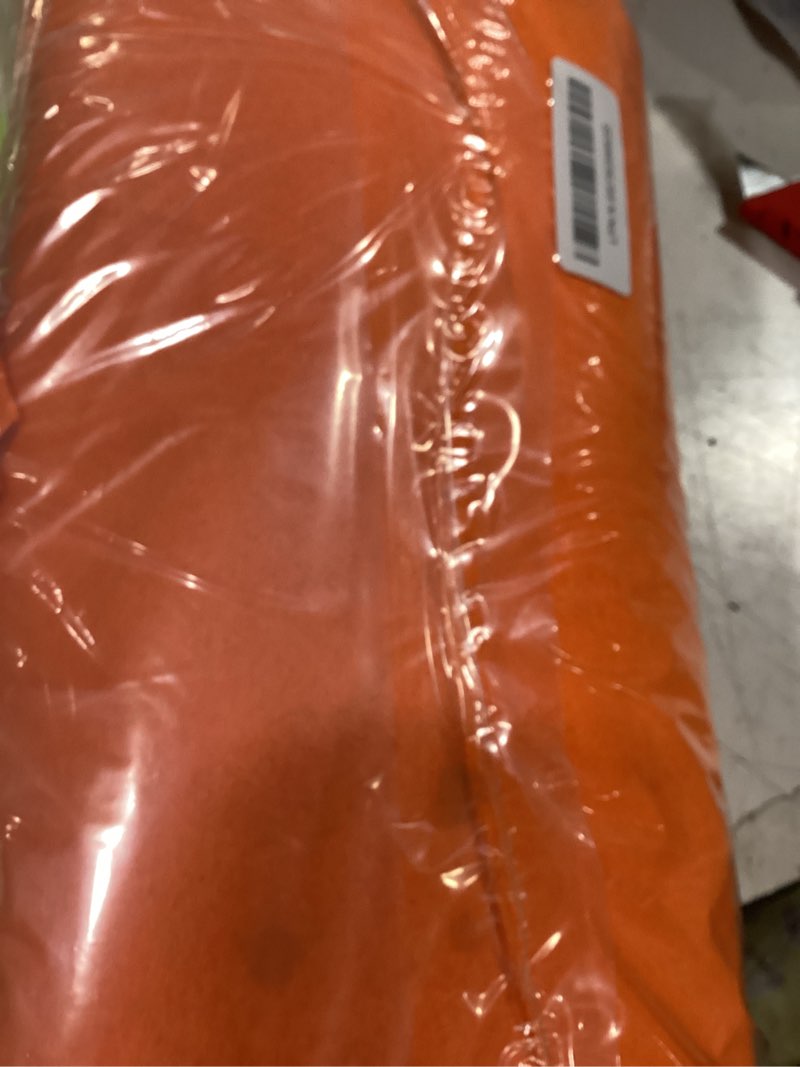 Condition photo showing Good Condition for ezlucky orange carpet runner for party, 2.6x15 ft, 130 gsm felt non-woven with double-sided no traces adhesive sticke, costume party decos, orange runway rug for prom orange 2'8" x 15' (runner)
