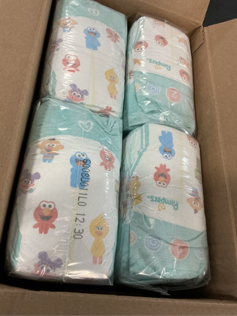 Condition photo showing New/Like New for pampers diapers - baby dry - size 2, 112 count, absorbent disposable infant diaper (packaging may vary) size 2 112