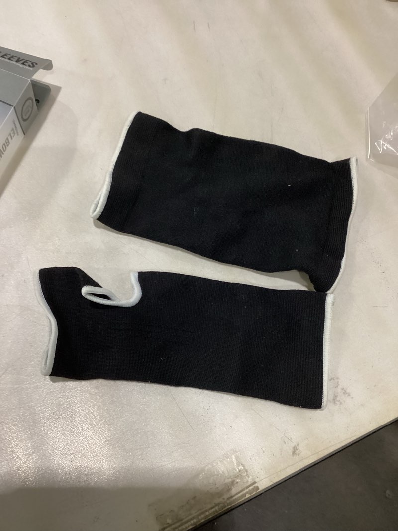 Condition photo showing As Is for Nordic Lifting Elbow Compression Sleeves (1 Pair) for Men & Women - Support for Pain Relief, Tendonitis, Golfer’s & Tennis Elbow - Weightlifting Brace for Workout, Arm & Joint Recovery X-Large Grey