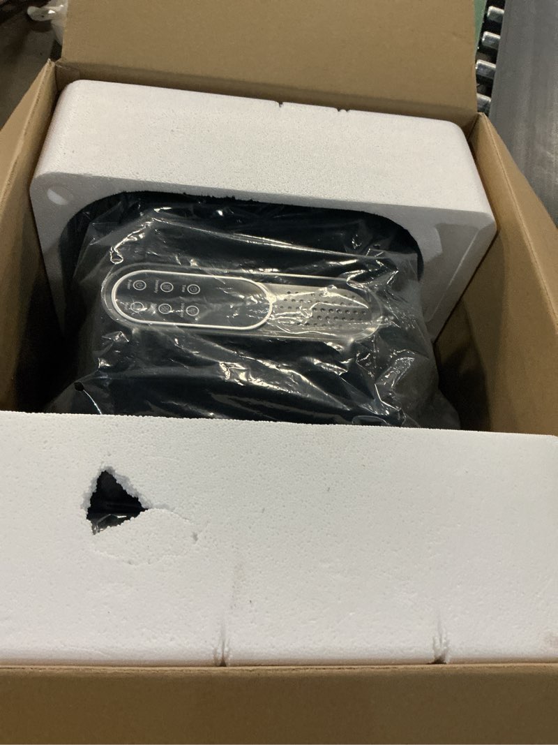 Condition photo showing New/Like New for jzbrain pro shiatsu foot massager with heat for plantar fasciitis | l1-l9 compression, roller kneading, vibration, soothing heating, remote control, adjustable stand for flat or angled use gunmetal