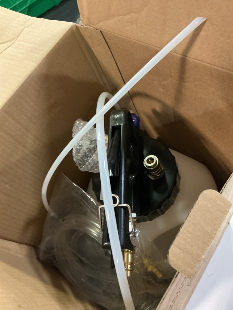 Condition photo showing Good Condition for four uncles 10l transmission fluid pump - pneumatic transmission fluid extractor and dispenser with 15 metal atf adapters and pressure gauge for automotive use, transmission fluid transfer pump kit 10l pneumatic