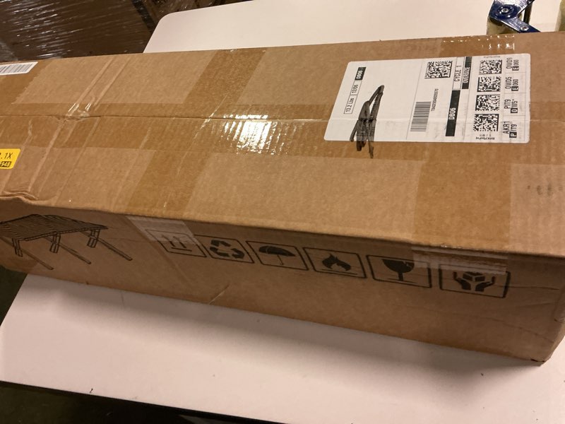 Condition photo showing New/Like New for Roll-Up Camping Table Aluminum Low Folding Table for Outdoor Picnic BBQ Backyard Beach Easy Carrying in Bag-4FT Brown