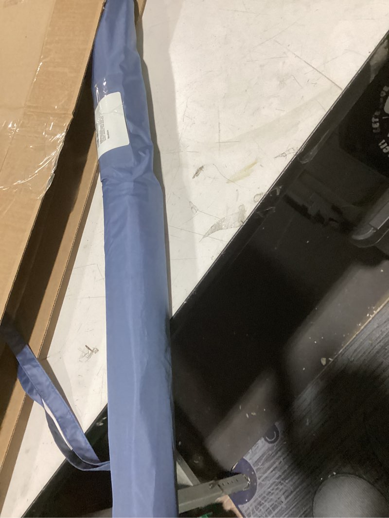 Condition photo showing As Is for g4free upf 50+ adjustable beach umbrella xl with universal clamp for chair stroller wheelchair golf cart bleacher patio dark blue