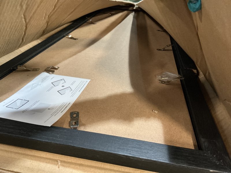 Condition photo showing Good Condition for 13x39 Picture Frame for Wall Display, 13x39 Black Picture Frame with Shatter Resistant Plexiglass, Stable and Sturdy 13 x 39 Poster Frame for Wall Display, Handpicked Gift Collection, 1 Pack