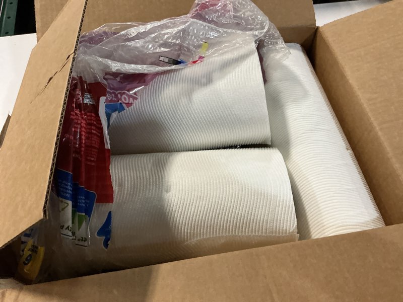 Condition photo showing As Is for scott paper towels, choose-a-sheet, 6 double rolls = 12 regular rolls (108 sheets per roll)