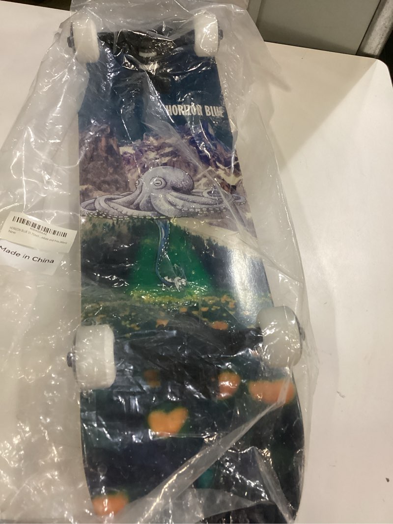 Condition photo showing Good Condition for HORIZON BLUE 31.75inch Maple Skateboard Skateboard Complete for Beginners, Intermediate and Pros Alien