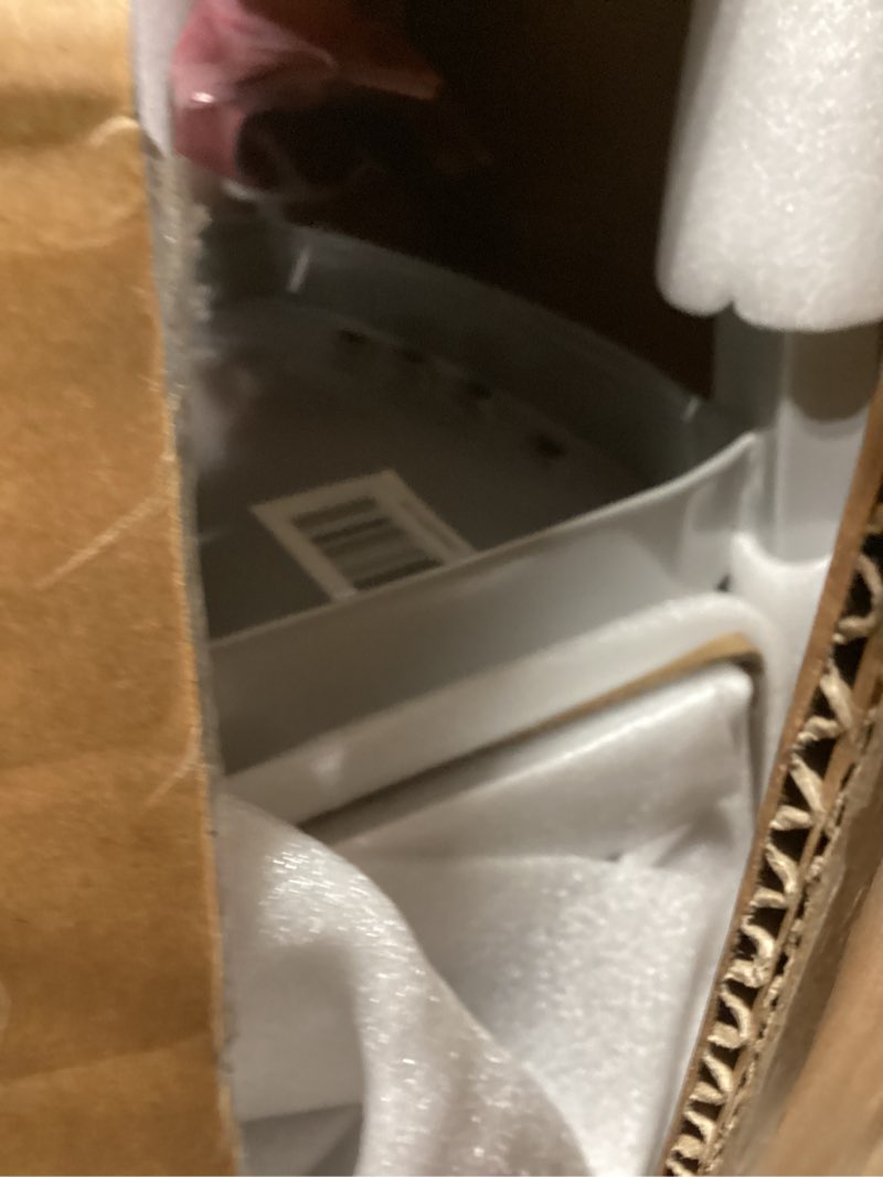 Condition photo showing New/Like New for flash furniture gael commercial grade 2 pack 24" high silver metal indoor-outdoor counter height stool with vertical slat back silver set of 2 stool