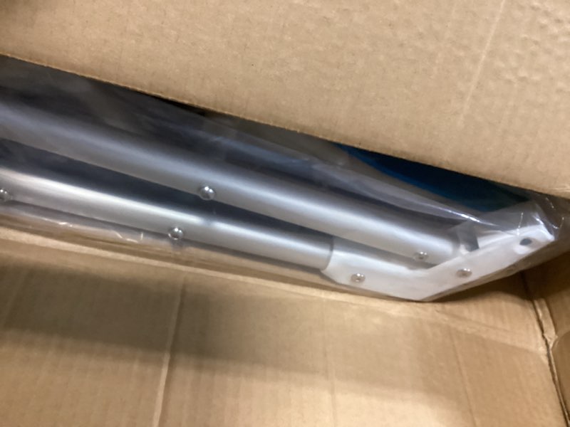 Condition photo showing New/Like New for Shower Chair for Inside Shower with Arms and Back, Foldable Bath Seat for Elderly & Disabled with Adjustable Height,400 lbs Heavy Duty Safety Bath Stool, 2-Step Tool-Free Assembly (Blue)