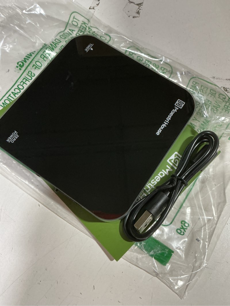 Condition photo showing Good Condition for Maestri House Mini Coffee Scale with Timer, USB-C Rechargeable Espresso Scale, 2kg/0.1g Accurate Scale for Espresso and Pour-Over Coffee, Portable Digital Kitchen Scale with Auto Timer (Black&Silver)