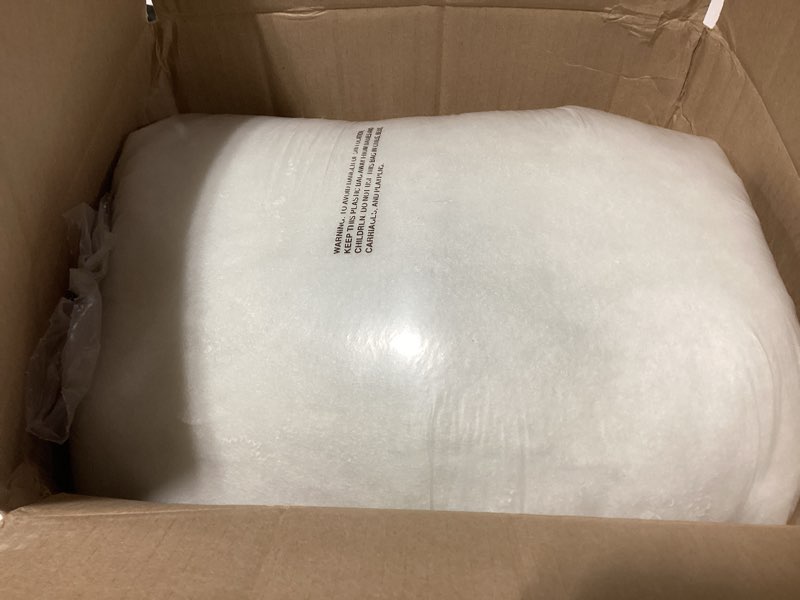 Condition photo showing As Is for Fairfield The Original Poly-Fil, Premium Polyester Fiber Fill, Soft Pillow Stuffing, Stuffing for Stuffed Animals, Toys, Cloud Decorations, and More, Machine-Washable Poly-Fil Fiber Fill, 5 lb Box