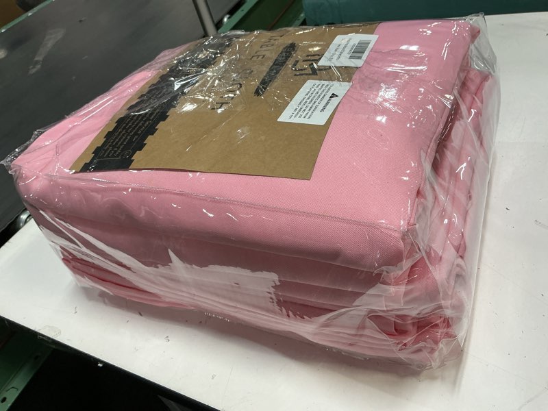 Condition photo showing Good Condition for BRILLMAX 6 Pack Pink Round Tablecloths 132 Inch - Circle Bulk Linen Polyester Fabric Washable Table Clothes Cover for Wedding Reception Banquet Birthday Party Buffet Restaurant