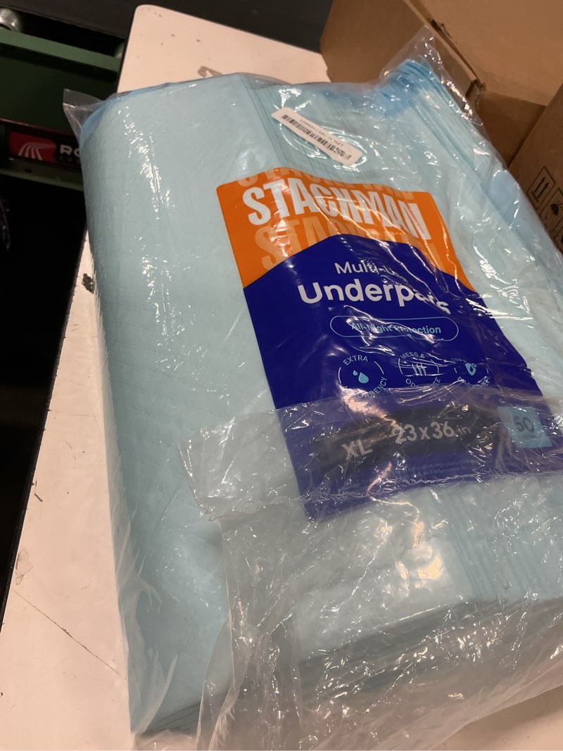 Condition photo showing Good Condition for chucks pads disposable [100-pack] adult incontinence underpads 23"x36" large super absorbent protective bed pads, leak-proof pads – pee pads for kids, adults and pets – dog & puppy training pads 23" x 36"