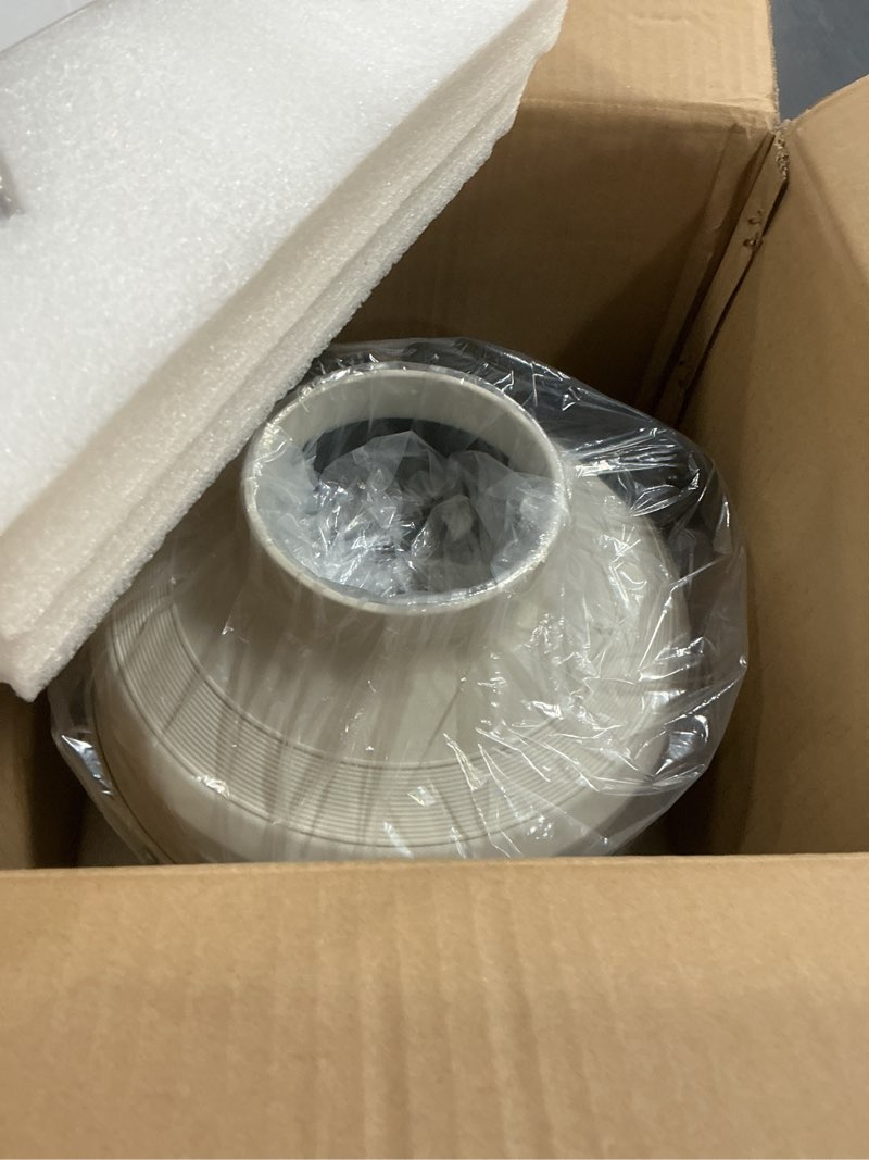 Condition photo showing New/Like New for 2 speed radon fan, 4 inch radon mitigation system fan 280cfm|188cfm selectable quiet and energy efficient ip67 waterproof indoor outdoor installation