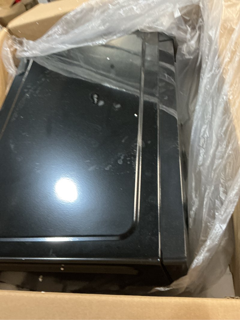 Condition photo showing As Is for SHARP Countertop Microwave Oven with Removable 12.4" Carousel Turntable, 1000 Watt, 1.1 Cubic Feet, Black